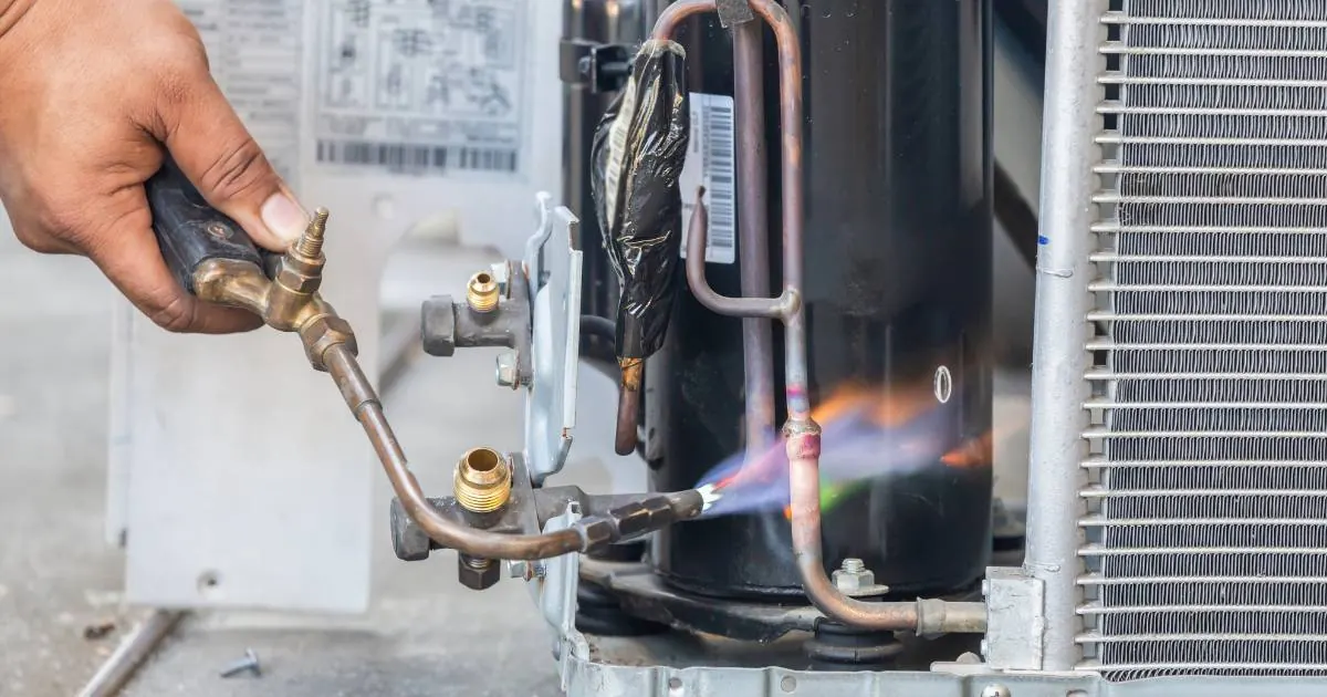 Heating system repair.