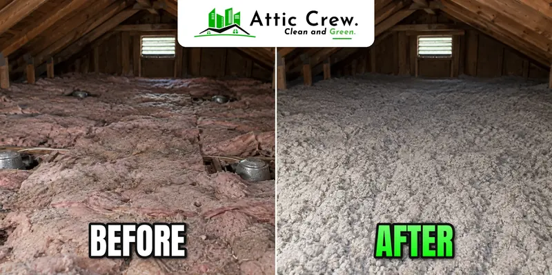 Recessed lights sealed and covered: before and after