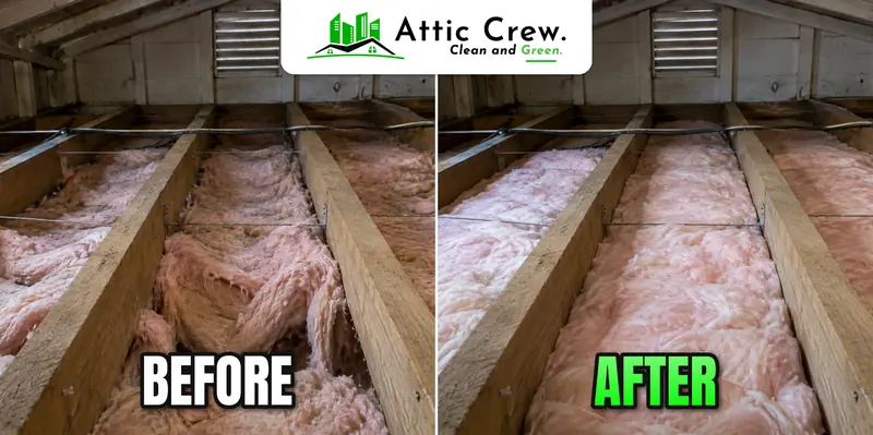 Sagging under-floor batts replaced and supported: before and after