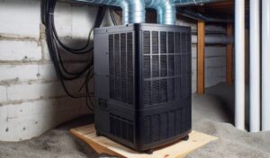 Crawl Space Dehumidifier in basement